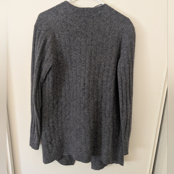 Banana Republic Womens Small Wool Blend Open Cardigan Gray Cozy Casual Classic - Picture 7 of 10
